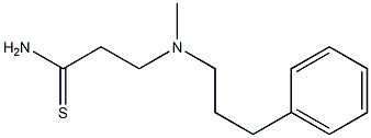 3-[methyl(3-phenylpropyl)amino]propanethioamide