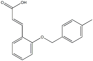 3-{2-[(4-methylphenyl)methoxy]phenyl}prop-2-enoic acid