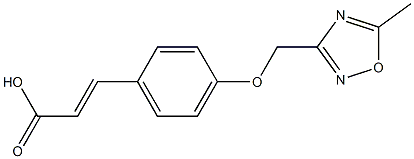 3-{4-[(5-methyl-1,2,4-oxadiazol-3-yl)methoxy]phenyl}prop-2-enoic acid Structure