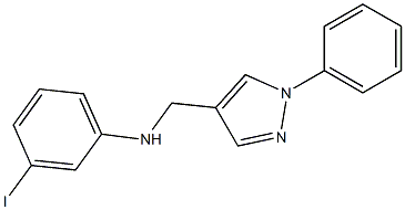 3-iodo-N-[(1-phenyl-1H-pyrazol-4-yl)methyl]aniline|