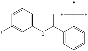 3-iodo-N-{1-[2-(trifluoromethyl)phenyl]ethyl}aniline Structure