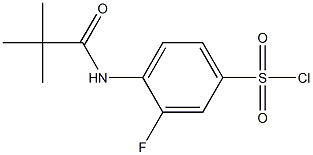 4-(2,2-dimethylpropanamido)-3-fluorobenzene-1-sulfonyl chloride