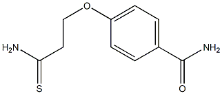 4-(2-carbamothioylethoxy)benzamide 结构式