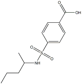 4-(pentan-2-ylsulfamoyl)benzoic acid Structure