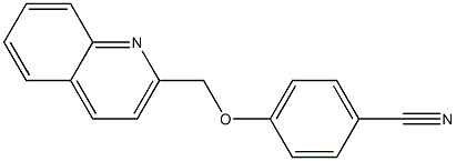4-(quinolin-2-ylmethoxy)benzonitrile Struktur