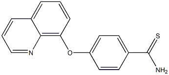 4-(quinolin-8-yloxy)benzene-1-carbothioamide Struktur