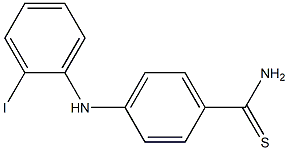 4-[(2-iodophenyl)amino]benzene-1-carbothioamide