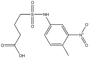4-[(4-methyl-3-nitrophenyl)sulfamoyl]butanoic acid
