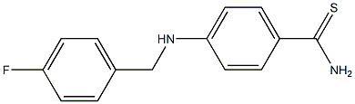 4-{[(4-fluorophenyl)methyl]amino}benzene-1-carbothioamide