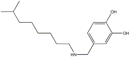 4-{[(7-methyloctyl)amino]methyl}benzene-1,2-diol Structure