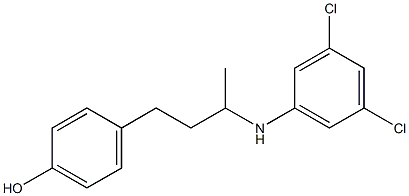 4-{3-[(3,5-dichlorophenyl)amino]butyl}phenol