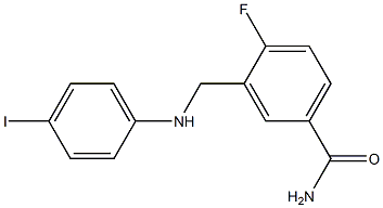 4-fluoro-3-{[(4-iodophenyl)amino]methyl}benzamide