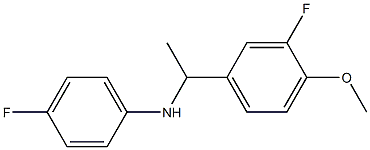 4-fluoro-N-[1-(3-fluoro-4-methoxyphenyl)ethyl]aniline