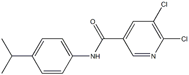 5,6-dichloro-N-[4-(propan-2-yl)phenyl]pyridine-3-carboxamide