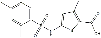 5-[(2,4-dimethylbenzene)sulfonamido]-3-methylthiophene-2-carboxylic acid|