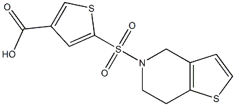 5-{4H,5H,6H,7H-thieno[3,2-c]pyridine-5-sulfonyl}thiophene-3-carboxylic acid
