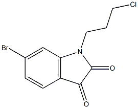6-bromo-1-(3-chloropropyl)-2,3-dihydro-1H-indole-2,3-dione Structure