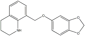 8-[(2H-1,3-benzodioxol-5-yloxy)methyl]-1,2,3,4-tetrahydroquinoline Structure
