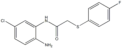 N-(2-amino-5-chlorophenyl)-2-[(4-fluorophenyl)sulfanyl]acetamide