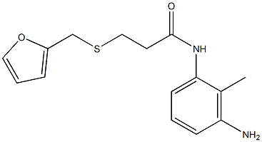 N-(3-amino-2-methylphenyl)-3-[(furan-2-ylmethyl)sulfanyl]propanamide