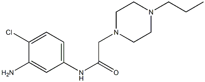 N-(3-amino-4-chlorophenyl)-2-(4-propylpiperazin-1-yl)acetamide