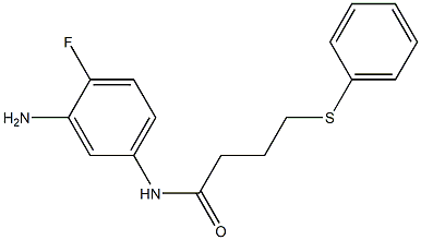 N-(3-amino-4-fluorophenyl)-4-(phenylsulfanyl)butanamide