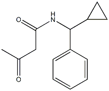 N-[cyclopropyl(phenyl)methyl]-3-oxobutanamide Structure