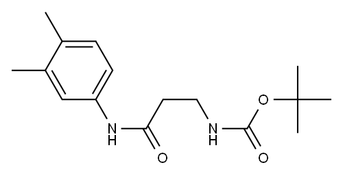 tert-butyl 3-[(3,4-dimethylphenyl)amino]-3-oxopropylcarbamate