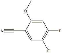 2-甲氧基-4,5-二氟苯腈 结构式