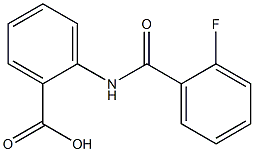 2-{[(2-fluorophenyl)carbonyl]amino}benzoic acid Structure