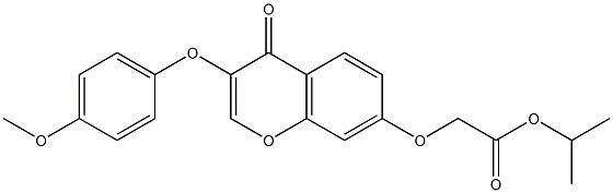 isopropyl {[3-(4-methoxyphenoxy)-4-oxo-4H-chromen-7-yl]oxy}acetate