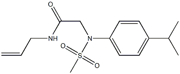N-allyl-2-[4-isopropyl(methylsulfonyl)anilino]acetamide