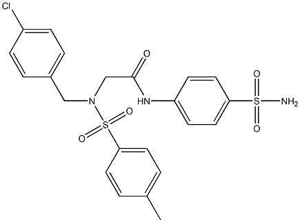 N-[4-(aminosulfonyl)phenyl]-2-{(4-chlorobenzyl)[(4-methylphenyl)sulfonyl]amino}acetamide