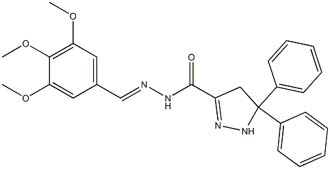 5,5-diphenyl-N'-(3,4,5-trimethoxybenzylidene)-4,5-dihydro-1H-pyrazole-3-carbohydrazide