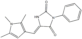 3-phenyl-5-[(1,2,5-trimethyl-1H-pyrrol-3-yl)methylene]imidazolidine-2,4-dione