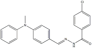 4-chloro-N'-[4-(methylanilino)benzylidene]benzohydrazide