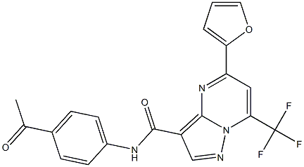 N-(4-acetylphenyl)-5-(2-furyl)-7-(trifluoromethyl)pyrazolo[1,5-a]pyrimidine-3-carboxamide