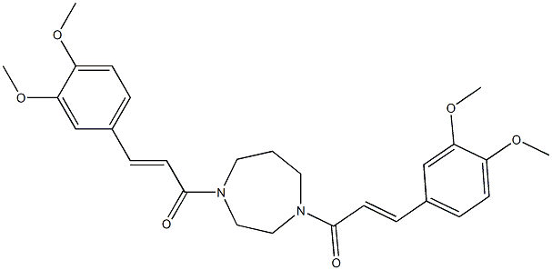1,4-bis[3-(3,4-dimethoxyphenyl)acryloyl]-1,4-diazepane