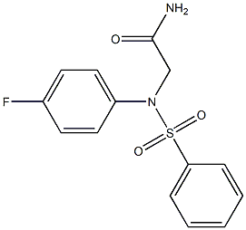 2-[4-fluoro(phenylsulfonyl)anilino]acetamide