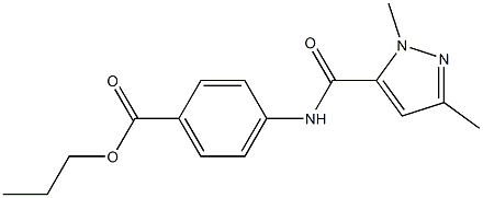 propyl 4-{[(1,3-dimethyl-1H-pyrazol-5-yl)carbonyl]amino}benzoate