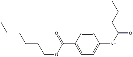 hexyl 4-(butyrylamino)benzoate