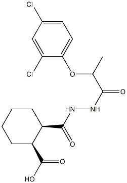 (1S,2R)-2-({2-[2-(2,4-dichlorophenoxy)propanoyl]hydrazino}carbonyl)cyclohexanecarboxylic acid