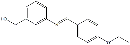 (3-{[(E)-(4-ethoxyphenyl)methylidene]amino}phenyl)methanol Struktur