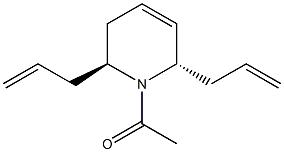 1-[(2S,6S)-2,6-diallyl-3,6-dihydro-1(2H)-pyridinyl]-1-ethanone