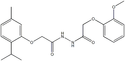 2-(2-isopropyl-5-methylphenoxy)-N'-[2-(2-methoxyphenoxy)acetyl]acetohydrazide