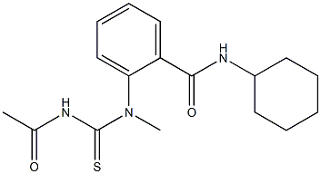 2-[[(acetylamino)carbothioyl](methyl)amino]-N-cyclohexylbenzamide