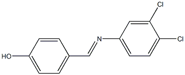 4-{[(3,4-dichlorophenyl)imino]methyl}phenol