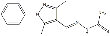 2-[(E)-(3,5-dimethyl-1-phenyl-1H-pyrazol-4-yl)methylidene]-1-hydrazinecarbothioamide