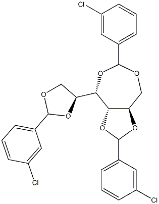 1-O,4-O:2-O,3-O:5-O,6-O-Tris(3-chlorobenzylidene)-L-glucitol