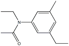 N-アセチル-5,N-ジエチル-3-メチルアニリン 化学構造式